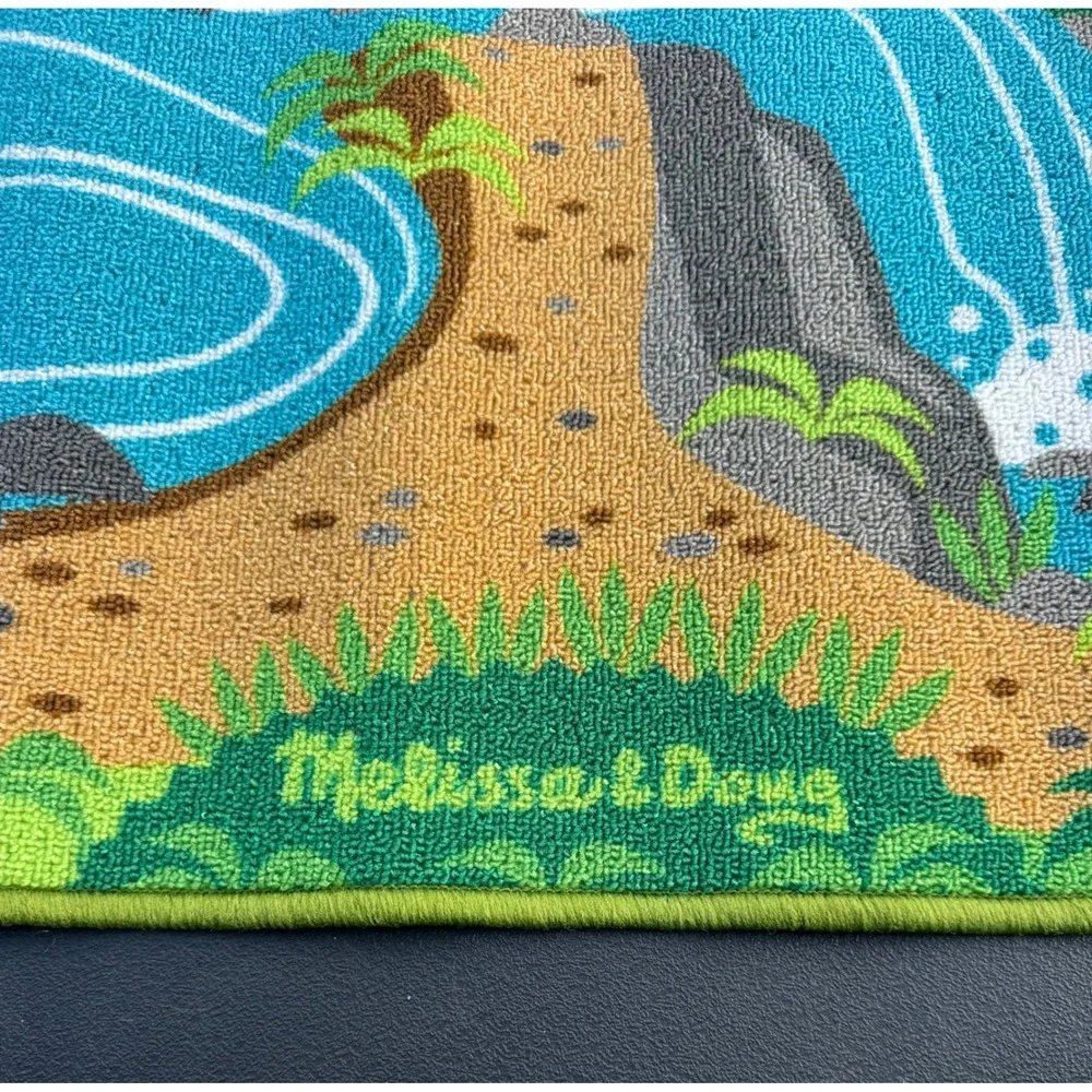 Melissa & Doug Dinosaur Play Rug Kids Prehistoric Set with Figures New